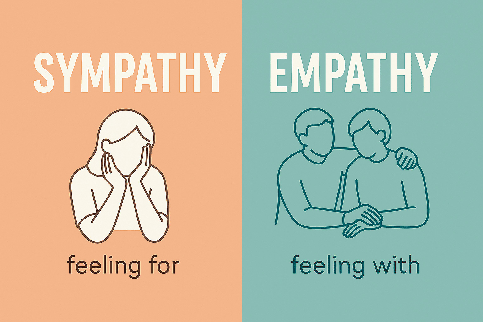تفاوت همدلی (Empathy) و هم‌دردی (Sympathy)